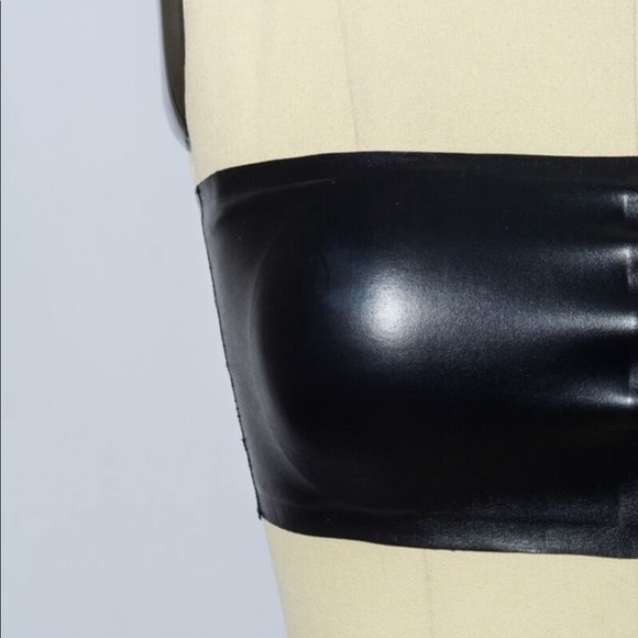 Vegan Leather Tube Top - Picture 3 of 5